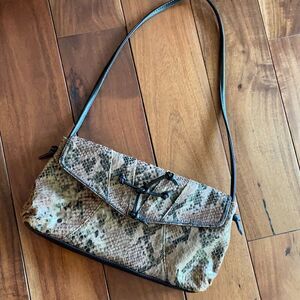 Falchi by Falchi Faux Snakeskin Purse